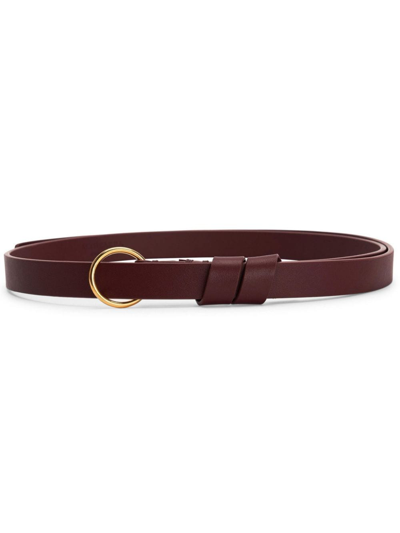Altuzarra O-ring Leather Belt In Brown