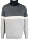 Barbour Bream Rollneck Sweater Clothing In Navy