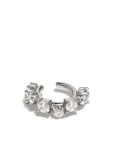 Completedworks Z25 Zirconia-embellished Ear Cuff In Silver