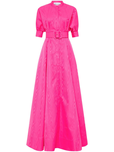 Rebecca Vallance Lyla Belted-waist Dress In Pink