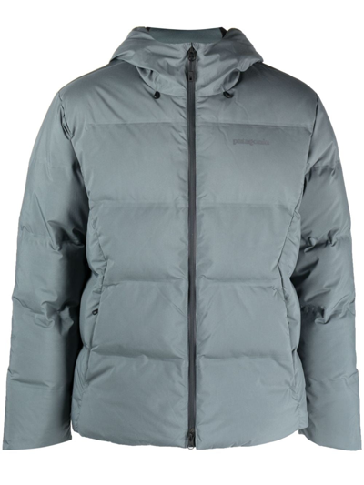 Patagonia Glacier Padded Hooded Jacket In Green