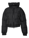 Msgm Ripstop Nylon Cropped Down Jacket