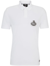 Hugo Boss Boss X Nfl Cotton-piqu Polo Shirt With Collaborative Branding In Raiders