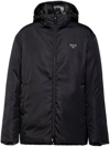 PRADA RE-NYLON HOODED QUILTED JACKET