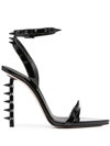 Le Silla Jagger 120mm Stud-embellished Sandals In Black
