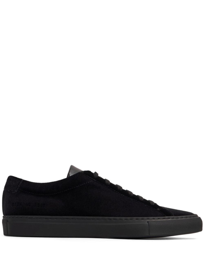 Common Projects Velvet Low-top Trainers In Black