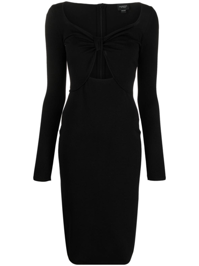 Giambattista Valli Bow-detail Midi Dress In Black