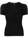 GIAMBATTISTA VALLI CUT-OUT SHORT-SLEEVE TOP