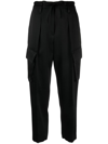 Brunello Cucinelli Cropped Tailored Cargo Trousers In Black
