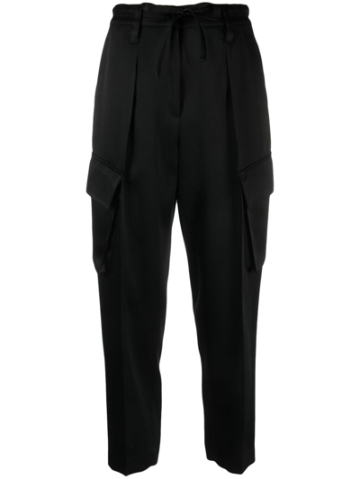 Brunello Cucinelli Cropped Tailored Cargo Trousers In Atlantic