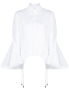 NOIR KEI NINOMIYA BRACES-DETAIL LONG-SLEEVE SHIRT