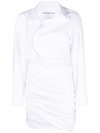 ALEXANDER WANG ASYMMETRIC COTTON SHIRTDRESS