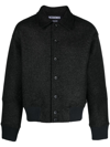 Jacquemus Le Bomber Feltro Collared Bomber Jacket In Grey