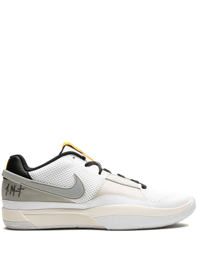 Nike Ja 1 "light Smoke Grey" Sneakers In White
