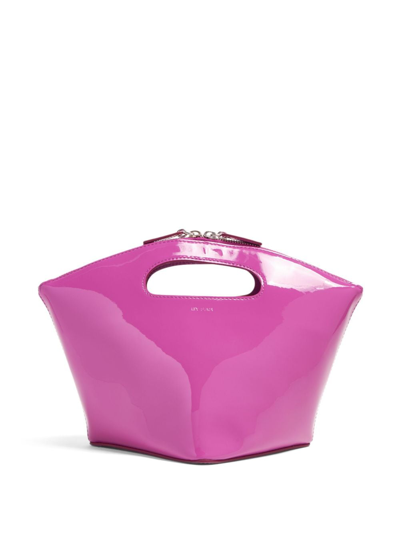 By Far Leather Tote Bag In Pink