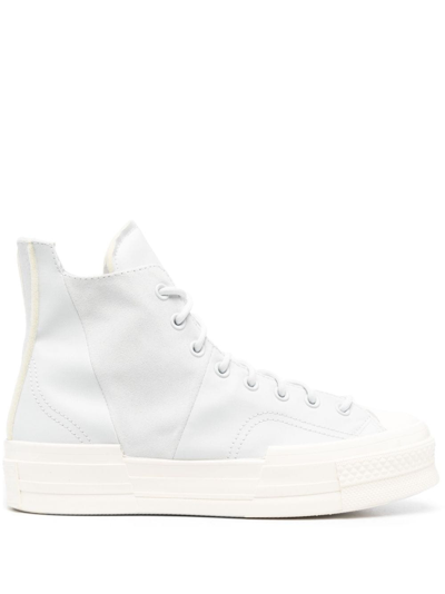 Converse Asymmetric High-top Suede Trainers In Blue
