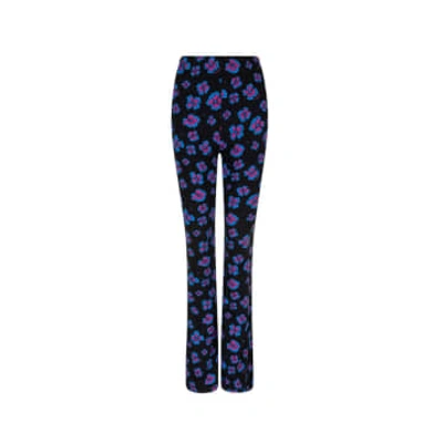 Ambika Blue Pink Elin Flared Trousers