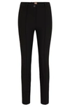 Hugo Boss Boss Tanaina Slim Fit Trousers In Black