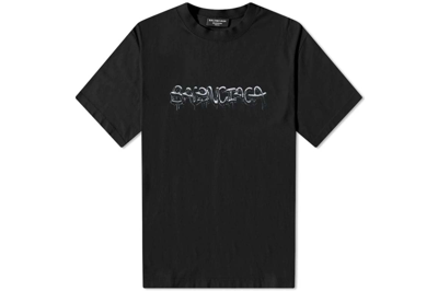 Pre-owned Balenciaga Slime T-shirt Black