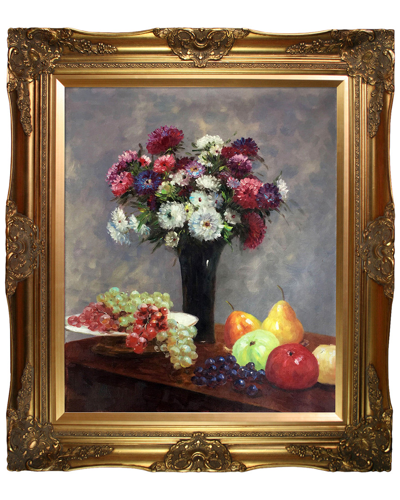 Overstock Art Asters And Fruit On A Table By Henri Fantin-latour