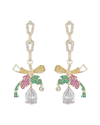 Eye Candy La The Luxe Collection Cz Summer Bow Statement Earrings