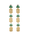 Eye Candy La The Luxe Collection Cz Pineapple Drop Earrings