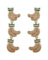 Eye Candy La The Luxe Collection Cz Banana Drop Earrings