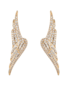 EYE CANDY LA EYE CANDY LA THE LUXE COLLECTION CZ ANGLE WING DANGLE EARRINGS