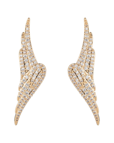 Eye Candy La The Luxe Collection Cz Angle Wing Dangle Earrings