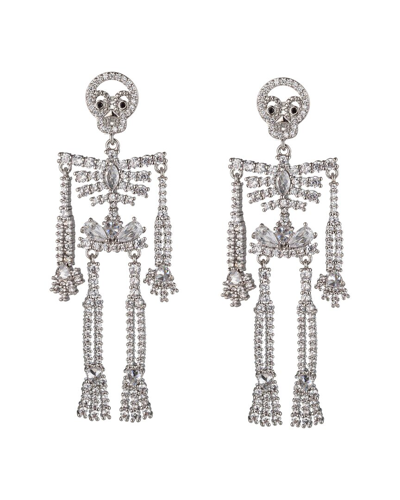 EYE CANDY LA EYE CANDY LA THE LUXE COLLECTION CZ RILEY SKULL EARRINGS
