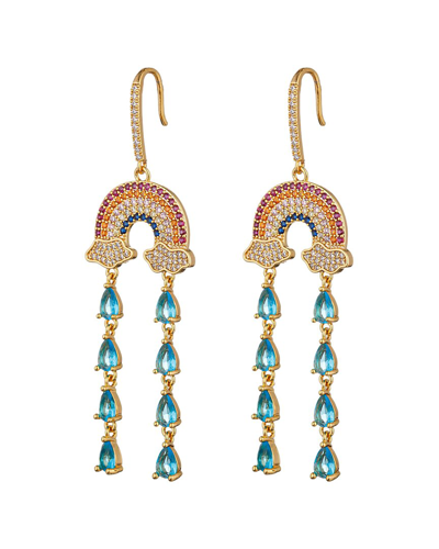 Eye Candy La The Luxe Collection Cz Laguna Rainbow Cloud Drop Earrings