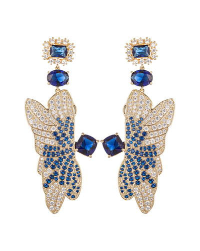 Eye Candy La The Luxe Collection Cz Butterfly Statement Earrings