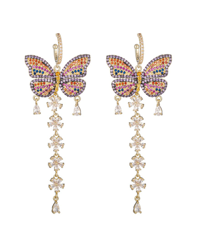 Eye Candy La The Luxe Collection Cz Butterfly Huggie Earrings
