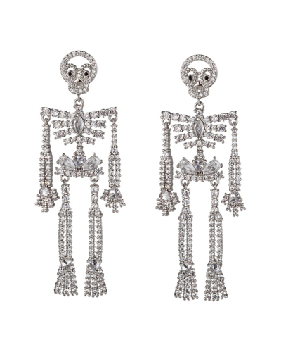 Eye Candy La The Luxe Collection Cz Riley Skull Earrings