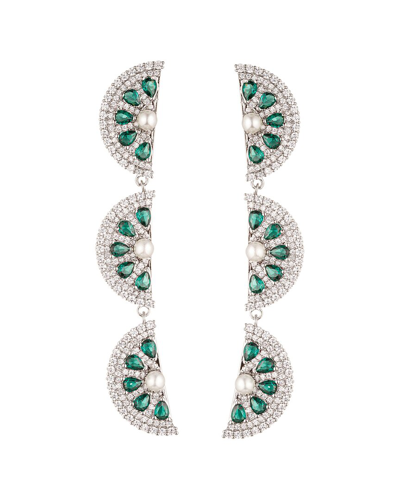 Eye Candy La The Luxe Collection Cz Lime Drop Earrings
