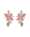 EYE CANDY LA EYE CANDY LA THE LUXE COLLECTION CZ AUGUST FLOWER STATEMENT EARRINGS