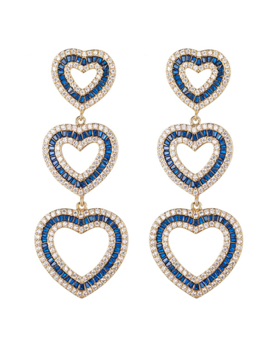 Eye Candy La The Luxe Collection Cz Tier Heart Drop Earrings
