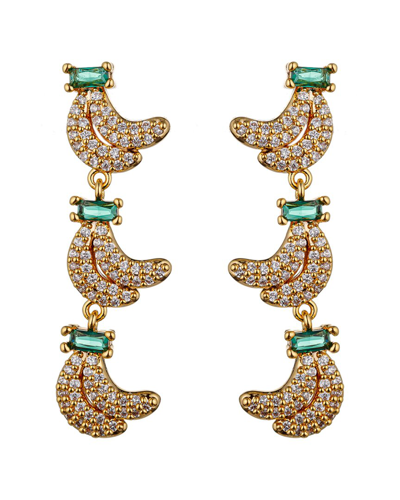 Eye Candy La The Luxe Collection Cz Banana Drop Earrings