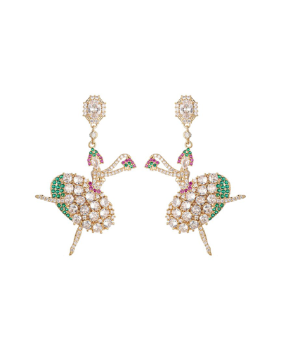 EYE CANDY LA EYE CANDY LA THE LUXE COLLECTION CZ BALLERINA STATEMENT EARRINGS