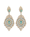Eye Candy La The Luxe Collection Cz Peacock Dangle Earrings