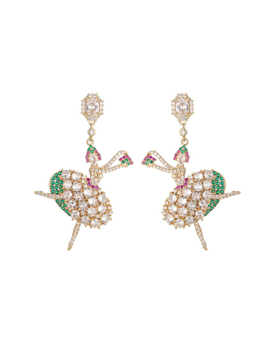 Eye Candy La The Luxe Collection Cz Ballerina Statement Earrings