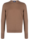 Drumohr Men's 5-gauge Cashmere Sweater In Brown