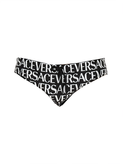 VERSACE BEACH BRIEFS WITH ALLOVER LOGO