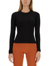 Y-3 Logo-print Long-sleeve Top In Nero