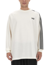Y-3 Striped Cotton-jersey T-shirt In Bianco