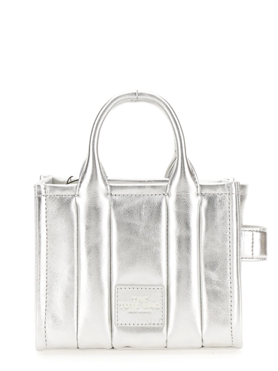 Marc Jacobs The Tote Mini Bag In Argento