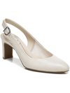 Lifestride Gigi Sling Womens Cushioned Footbed Slip On Dress Heels In White