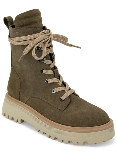 Kenneth Cole New York Radell Womens Suede Lace-up Hiking Boots In Multi