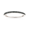 Ross-simons Black Diamond Anniversary Ring In Sterling Silver In White