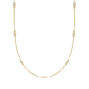 ROSS-SIMONS DIAMOND TRIO-STATION NECKLACE IN 14KT YELLOW GOLD